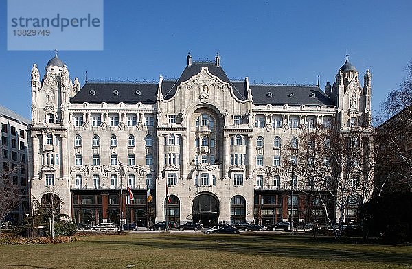 Fassade des Gresham-Palastes  Budapest  Ungarn.