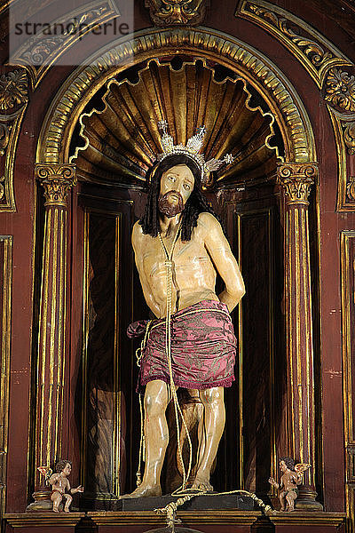 Christus-Skulptur in der Iglesia Santo Cristo de la Salud