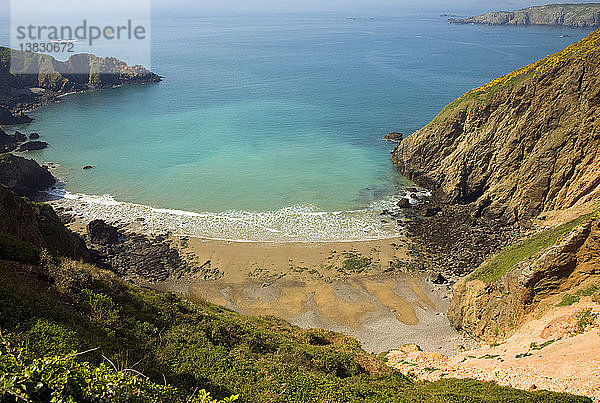 Strand La Grande Greve  Insel Sark  Kanalinseln  Großbritannien