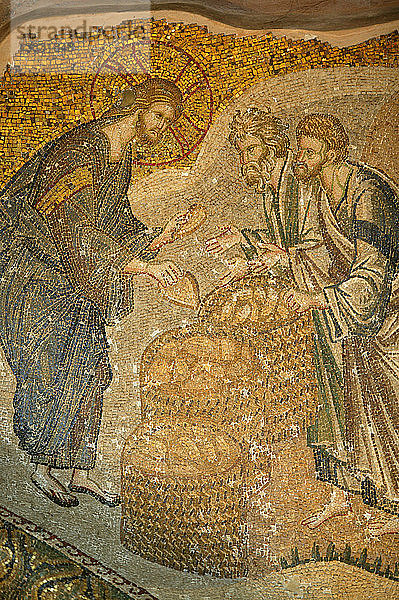 Kirche des Heiligen Erlösers von Chora. Jesus und das Brot