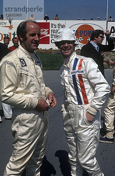 Denny Hulme und Peter Gethin  Questor GP  Ontario  28. März 1971.