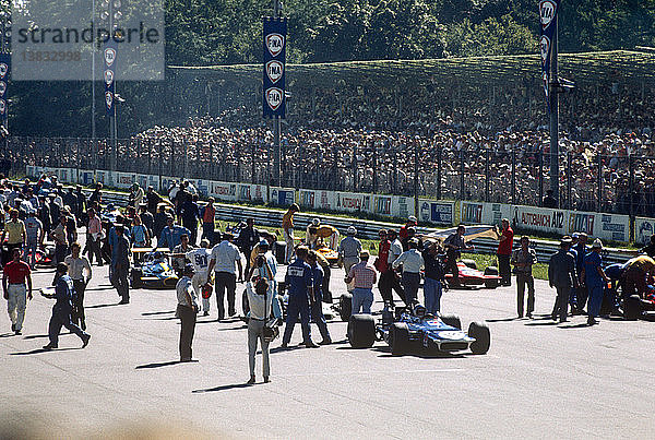 Startaufstellung zum GP Italien  6. September 1970.
