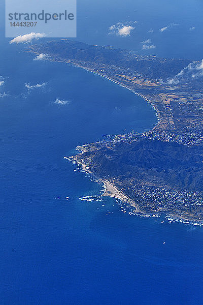 Luftaufnahme der Boso-Halbinsel  Japan