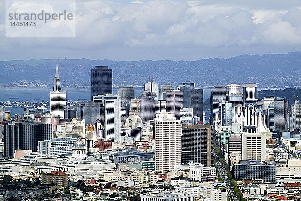 Stadtzentrum von San Francisco Skyline