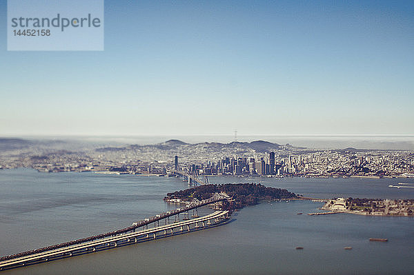 Luftaufnahme der Bucht von San Francisco