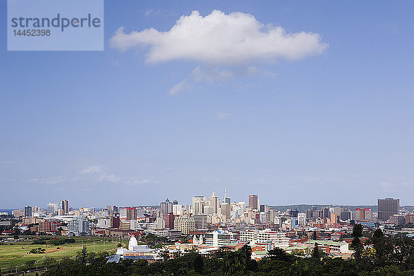 Wolke über Durban von der Berea aus gesehen