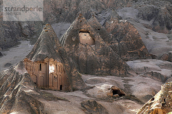 Türkei  Zentralanatolien  Kappadokien  Provinz Aksaray  Ihlara-Tal  Selime  troglodytisches Kloster von Selime (die Kathedrale oder Kale) Meryem Ana Kirche