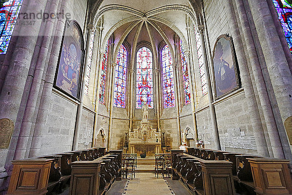 Seine und Marne. Lagny sur Marne. Kirche Notre Dame des Ardents  Kapelle  in der Jeanne d'Arc 1430 die Auferstehung eines Kindes erreichte.