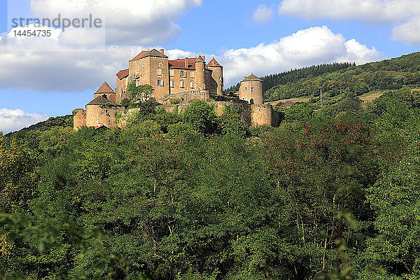 Frankreich  Bourgogne Franche Comte  Departement Saone et Loire (71)  Berze le chatel  die Burg