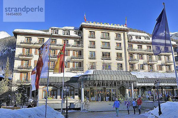 Schweiz  Kanton Wallis  Zermatt  Grand Hotel Zermatterhof