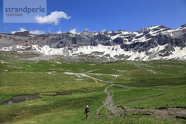 Frankreich  Occitanie (Midi Pyrenees )  Hautes Pyrenees (65)  Gavarnie Gedre  Troumouse cirque (Unesco Welterbe)