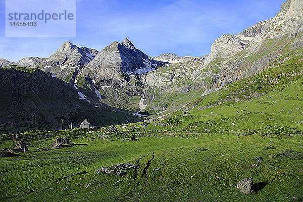 Frankreich  Occitanie (Midi Pyrenees )  Hautes Pyrenees (65)  Gavarnie Gedre  Troumouse cirque (Unesco Welterbe)