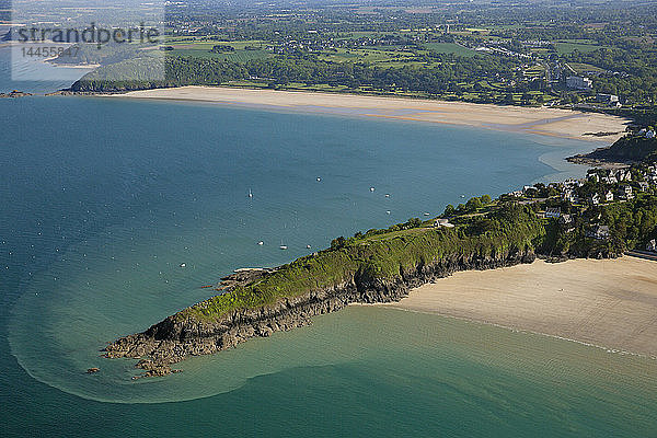 Frankreich  Bretagne  Ile-et-Villaine  Saint-Cast-le-Guildo Spitze der Wache (Luftaufnahme)