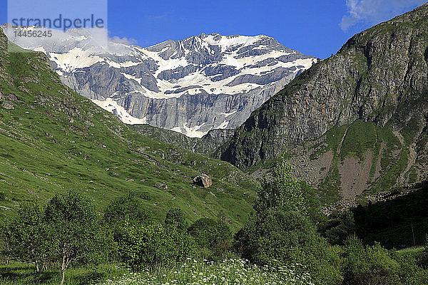 Frankreich  Occitanie (Midi Pyrenees )  Hautes Pyrenees (65)  Gavarnie Gedre  Troumouse cirque (Unesco Welterbe)