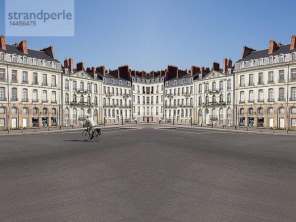 Fotomontage aus mehreren Aufnahmen in Nantes (Frankreich).