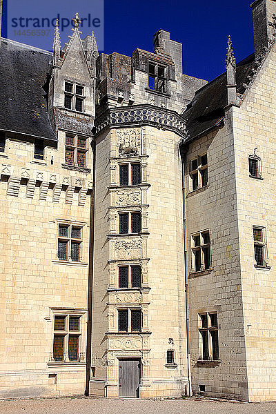 Frankreich  Pays de la Loire  Departement Maine et Loire (49)  Anjou  Montsoreau (die schönsten Dörfer Frankreichs)  das Schloss