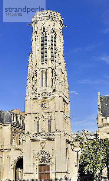 Frankreich  Paris  Turm der Kirche von Saint-Germain l'Auxerrois