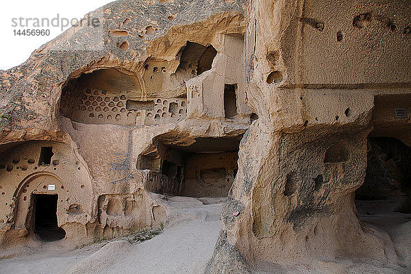 Türkei  Zentralanatolien  Kappadokien  Provinz Aksaray  Ihlara-Tal  Selime  troglodytisches Kloster von Selime (die Kathedrale oder Kale)