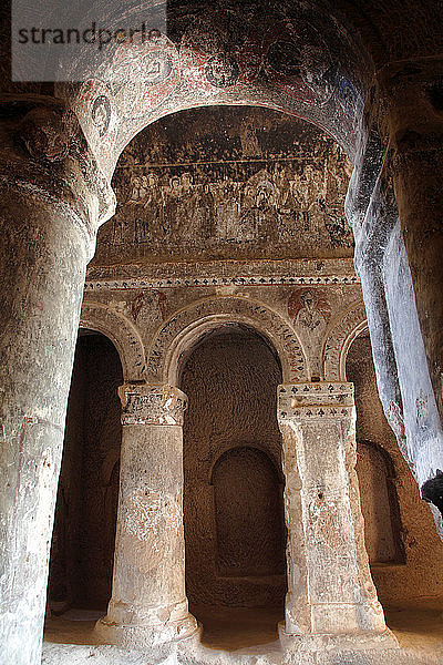Türkei  Zentralanatolien  Kappadokien  Provinz Aksaray  Ihlara-Tal  Selime  troglodytisches Kloster von Selime (die Kathedrale oder Kale)