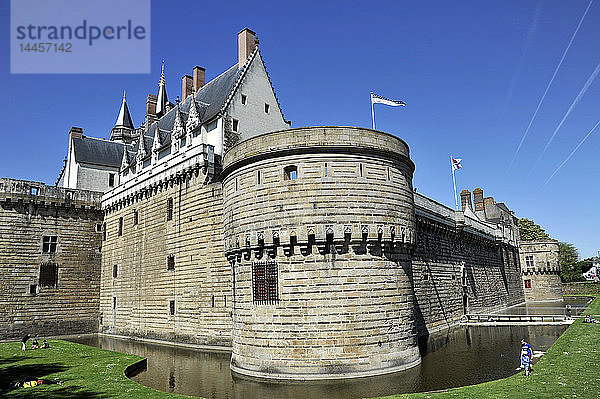 Frankreich  Region Pays de La Loire  Departement Loire-Atlantique  Stadt Nantes  Schloss der Herzöge der Bretagne.