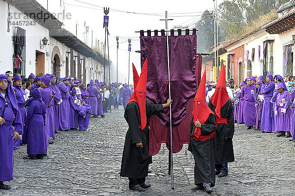 Die katholischen Feierlichkeiten zur Karwoche  Antigua  Guatemala  Mittelamerika.