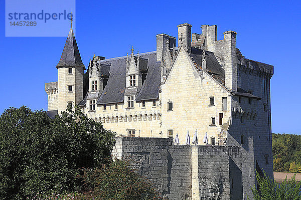 Frankreich  Pays de la Loire  Departement Maine et Loire (49)  Anjou  Montsoreau (die schönsten Dörfer Frankreichs)  das Schloss und die Loire