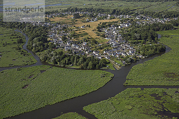 Frankreich Loire-Atlantique  Saint-Joachim Insel Fedrun (Luftaufnahme)
