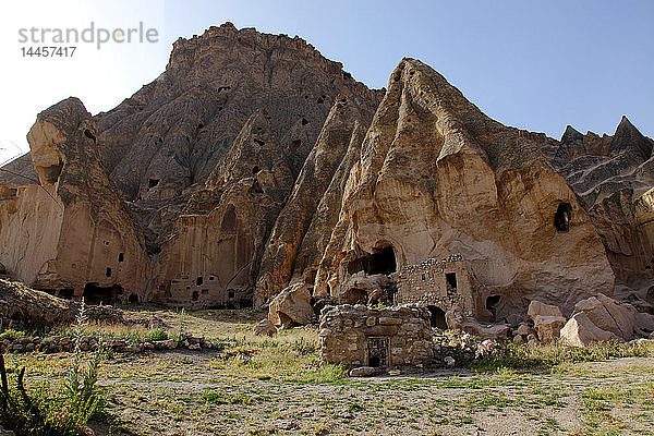 Türkei  Zentralanatolien  Kappadokien  Provinz Aksaray  Ihlara-Tal  troglodytisches Kloster von Selime (die Kathedrale oder Kale)