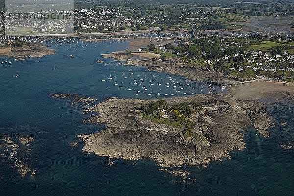 Frankreich Ille-et-Vilaine  Saint-Briac-sur-Mer Mündung Fremur und L'Islet (Luftaufnahme)