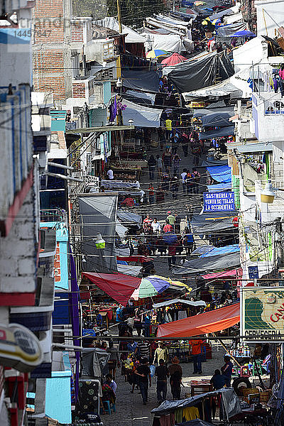 Markt von San Pedro  Atitlan-See  Guatemala  Mittelamerika.