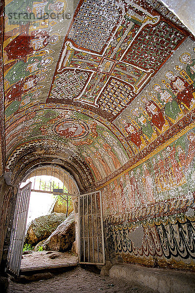 Türkei  Zentralanatolien  Kappadokien  Provinz Aksaray  Ihlara-Tal  Odorous-Kirche (Kokar Kilise) in der Ihlara-Schlucht