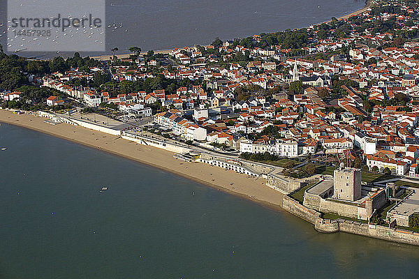 Frankreich Charente-Maritime  Ferienort Fouras (Luftaufnahme)