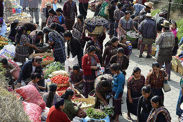 Solola-Markt  Guatemala  Mittelamerika.