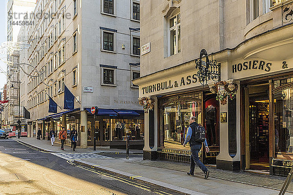 Jermyn Street in St. James's  London  England