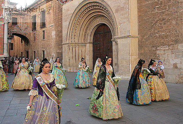 Das Falles-Festival (Las Fallas)  Immaterielles Kulturerbe der UNESCO  Valencia  Valencianische Gemeinschaft  Spanien