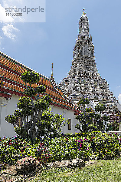 Wat Arun (Der Tempel der Morgenröte)  Bangkok  Thailand  Südostasien