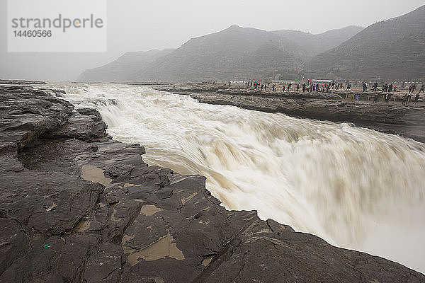 Hukou-Wasserfall am Gelben Fluss in der Provinz Shaanxi  China