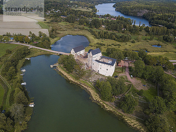 Luftaufnahme von Schloss Kastelholm  Aland  Finnland