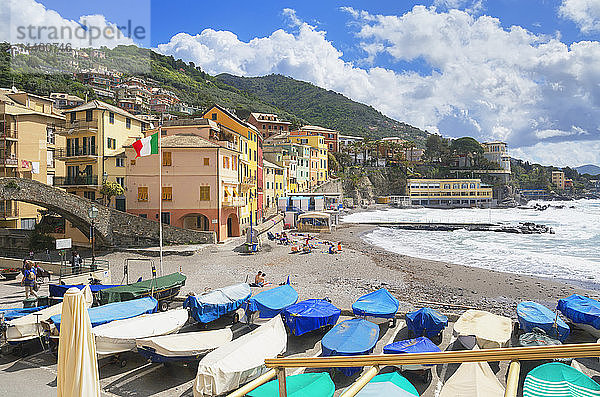 Das malerische Dorf Bogliasco  Bogliasco  Ligurien  Italien