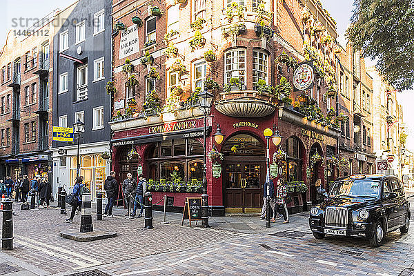 Der Crown and Anchor Pub in Covent Garden  London  England
