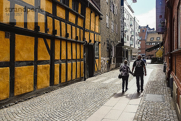 Hjulhamnsgatan oder Straße in der Altstadt  Malmö  Bezirk Skane  Schweden