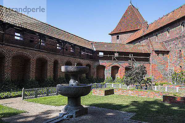 Außenhof  Burg Malbork  UNESCO-Weltkulturerbe  Malbork  Polen