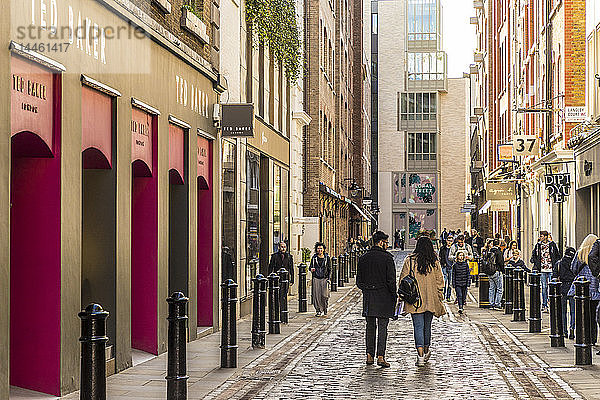 Floral Street in Covent Garden  London  England