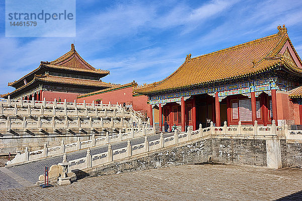 Zhendu-Tor und das Tor der Höchsten Harmonie  Verbotene Stadt  Peking  China  Ostasien