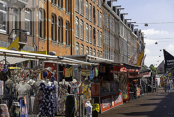 De Pijp Markt  Amsterdam  Noord Holland  Niederlande