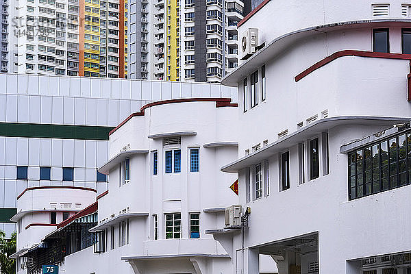 Art-Déco-Viertel von Tiong Bahru  Singapur  Südostasien