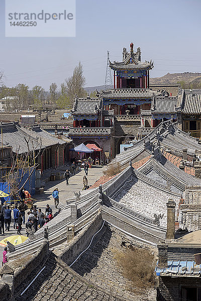 Die antike Stadt Gaojiabu im Kreis Shenmu  Provinz Shaanxi  China