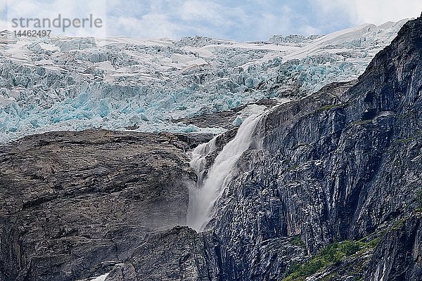 Kjenndalsgletscher und Umgebung  Norwegen  Skandinavien
