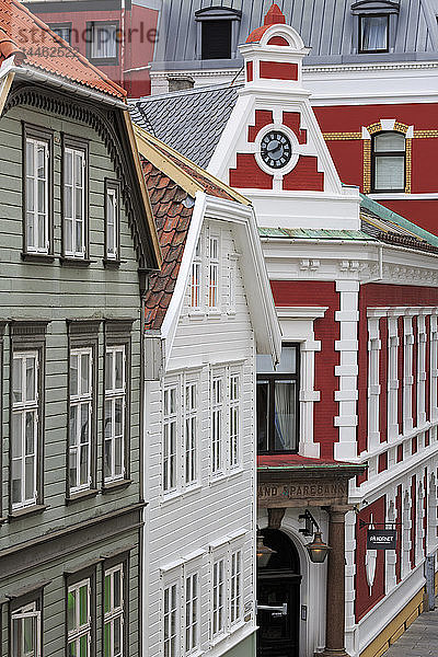 Uhrenturm  Stadt Stavanger  Provinz Rogaland  Norwegen  Skandinavien