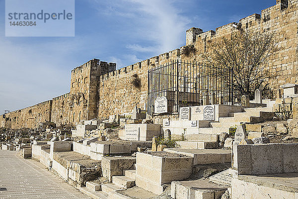 Bab Sitna Mariam Islamischer Friedhof in der Nähe des Stephanstors (Löwentor)  Jerusalem  Israel  Naher Osten